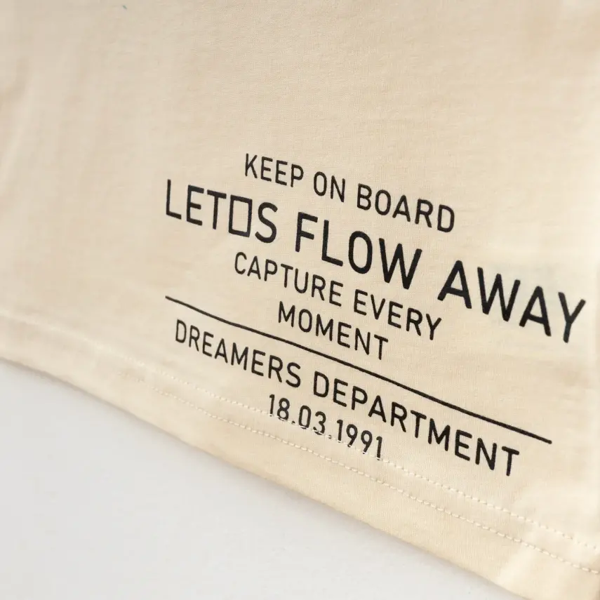 Winimo Keep On Board Baskılı Çocuk T-Shirt Unisex Krem - 8