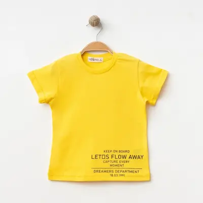 Winimo Keep On Board Baskılı Çocuk T-Shirt Unisex Sarı - 5