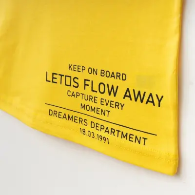 Winimo Keep On Board Baskılı Çocuk T-Shirt Unisex Sarı - 6