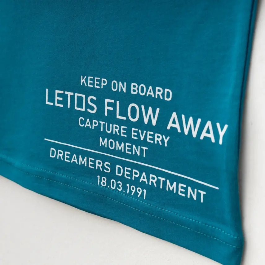 Winimo Keep On Board Baskılı Çocuk T-Shirt Unisex Turkuaz - 4