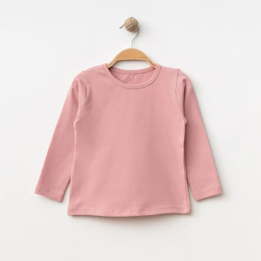 Winimo Kız Çocuk Basic Sweatshirt Koyu Pudra - 3
