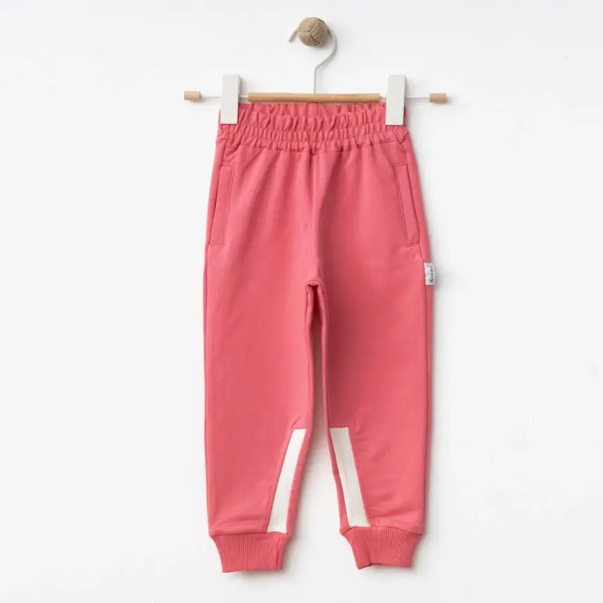 Winimo Kız Çocuk Eşofman Altı Fleto Cepli Pembe - 1