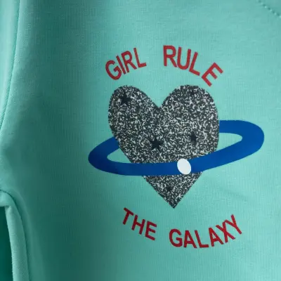 Winimo Kız Çocuk Eşofman Altı Girl Rule Baskılı Açık Yeşil - 6