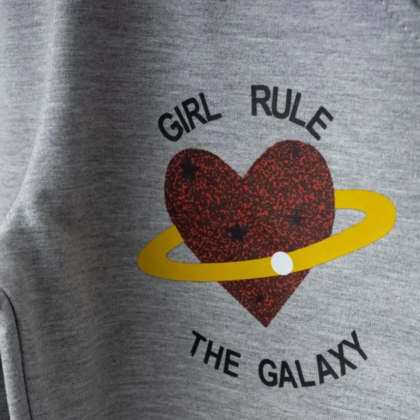 Winimo Kız Çocuk Eşofman Altı Girl Rule Baskılı Gri - 6