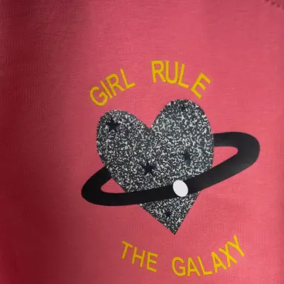 Winimo Kız Çocuk Eşofman Altı Girl Rule Baskılı Pembe - 4