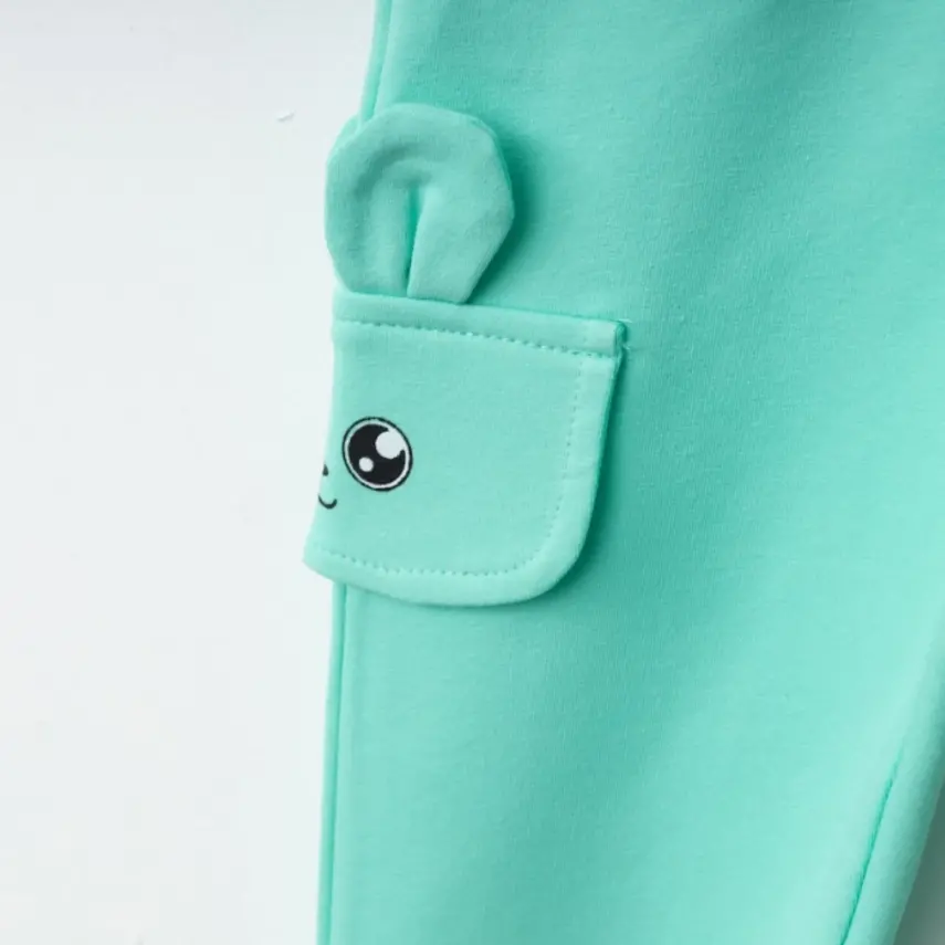 Winimo Kız Eşofman Altı Happy Baskılı Açık Yeşil - 4