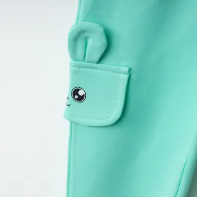 Winimo Kız Eşofman Altı Happy Baskılı Açık Yeşil - 12