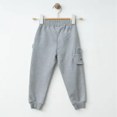 Winimo Kız Eşofman Altı Happy Baskılı Gri - 3