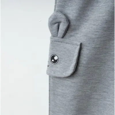 Winimo Kız Eşofman Altı Happy Baskılı Gri - 6