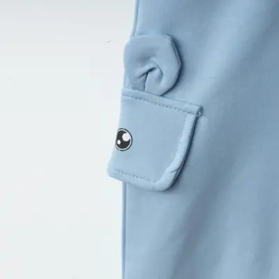 Winimo Kız Eşofman Altı Happy Baskılı Mavi - 5