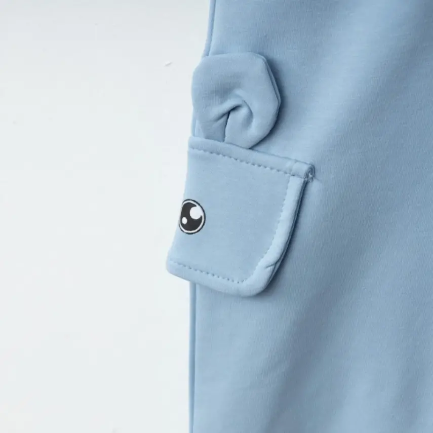 Winimo Kız Eşofman Altı Happy Baskılı Mavi - 6