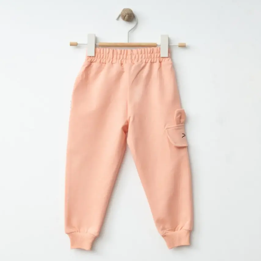 Winimo Kız Eşofman Altı Happy Baskılı Pudra - 3