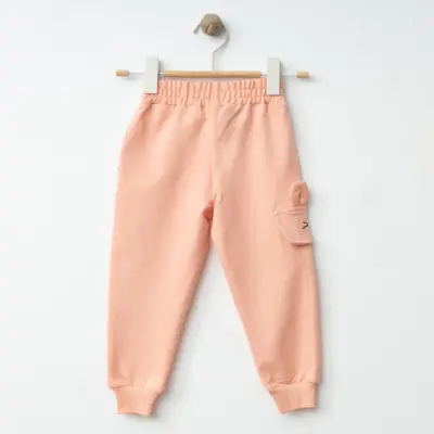 Winimo Kız Eşofman Altı Happy Baskılı Pudra - 6