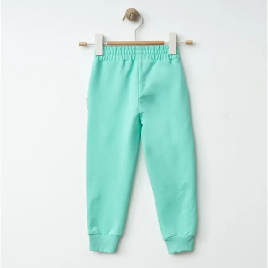 Winimo Kız Eşofman Altı Kedi Aksesuarlı Açık Yeşil - 5