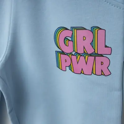 Winimo Kız Eşofman Altı Pwr Girl Baskılı Mavi - 2