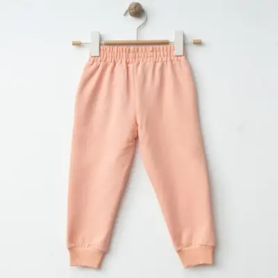 Winimo Kız Eşofman Altı Pwr Girl Baskılı Pudra - 2