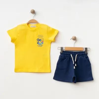 Winimo Salty Water Baskılı 2Li Erkek Çocuk Takım Sarı