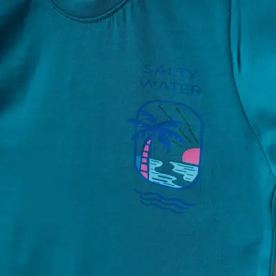 Winimo Salty Water Baskılı 2Li Erkek Çocuk Takım Turkuaz - 2