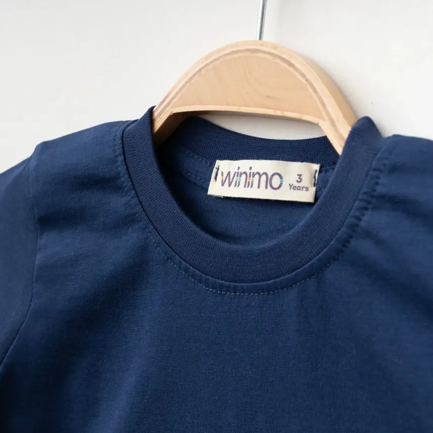 Winimo Smile Baskılı Çocuk T-Shirt Unisex Lacivert - 5