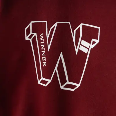 Winimo Unisex Çocuk Sweatshirt W Baskılı Bordo - 3