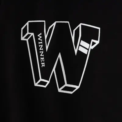 Winimo Unisex Çocuk Sweatshirt W Baskılı Siyah - 3