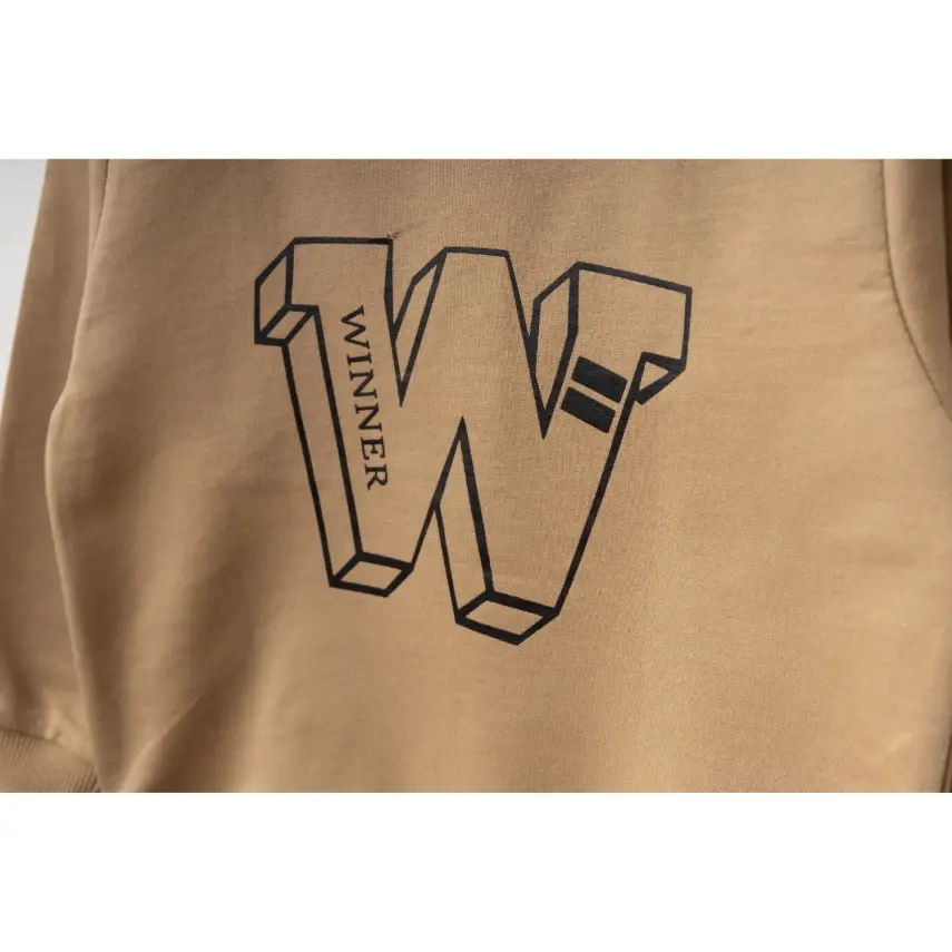 Winimo Unisex Çocuk Sweatshirt W Baskılı Sütlü Kahve - 3