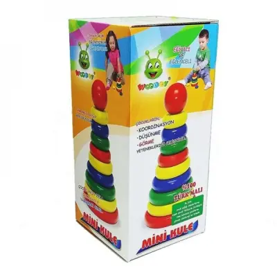 Woodoy Ahşap Mini Blok Renkli - 2
