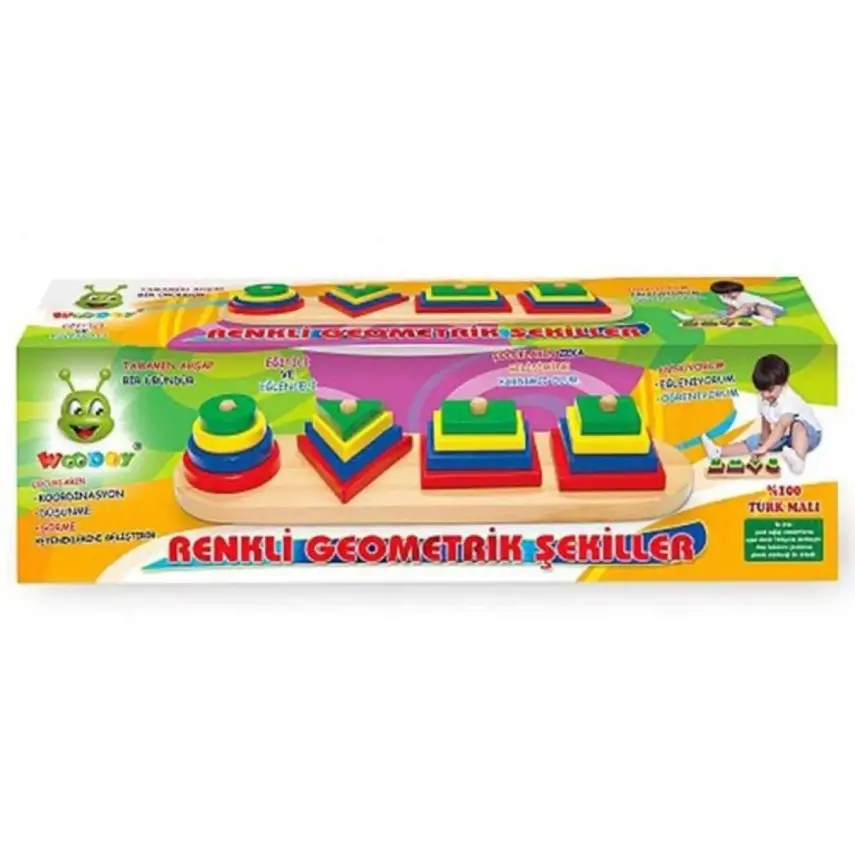 Woodoy Renkli Geometrik Şekiller - 2