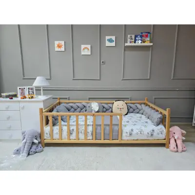 Yuar Baby Motessori Örgü Uyku Seti Gri Amazon - 5