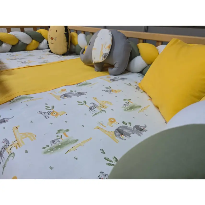 Yuar Baby Motessori Örgü Uyku Seti Sarı Amazon - 8