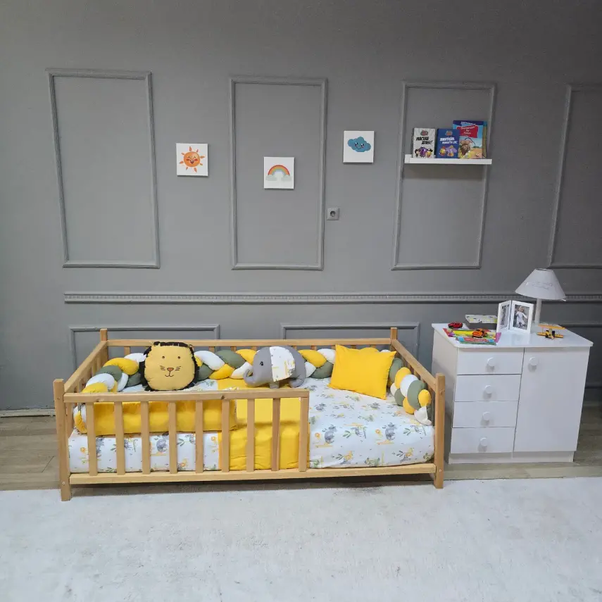 Yuar Baby Motessori Örgü Uyku Seti Sarı Amazon - 1