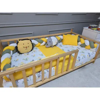 Yuar Baby Motessori Örgü Uyku Seti Sarı Amazon - 4