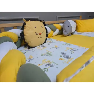 Yuar Baby Motessori Örgü Uyku Seti Sarı Amazon - 5