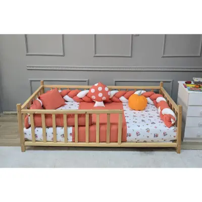 Yuar Baby Motessori Örgü Uyku Seti Turuncu Mantar - 3