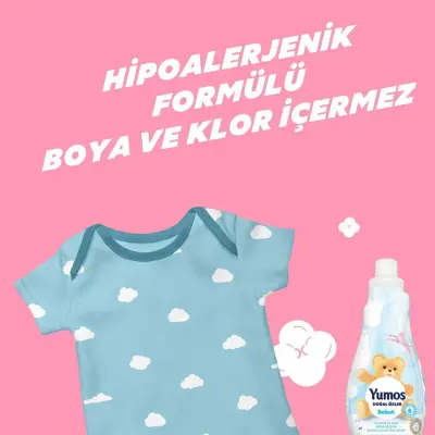 Yumoş Çamaşır Yumuşatıcısı Extra Saf Beyaz 50 Yıkama 1200 ml - 4