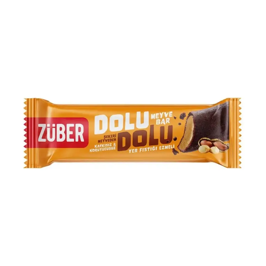 Züber Dolu Dolu Meyve Bar Yer Fıstığı Ezmeli 30 gr. - 1