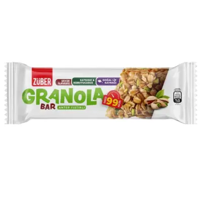 Züber Granola Bar Antep Fıstıklı 25gr - 3