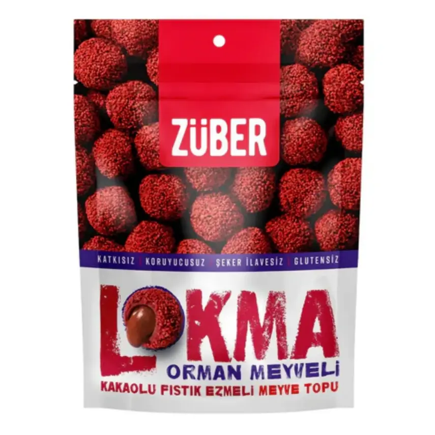 Züber Lokma Orman Meyveli Fıstık Ezmeli  96gr - 1